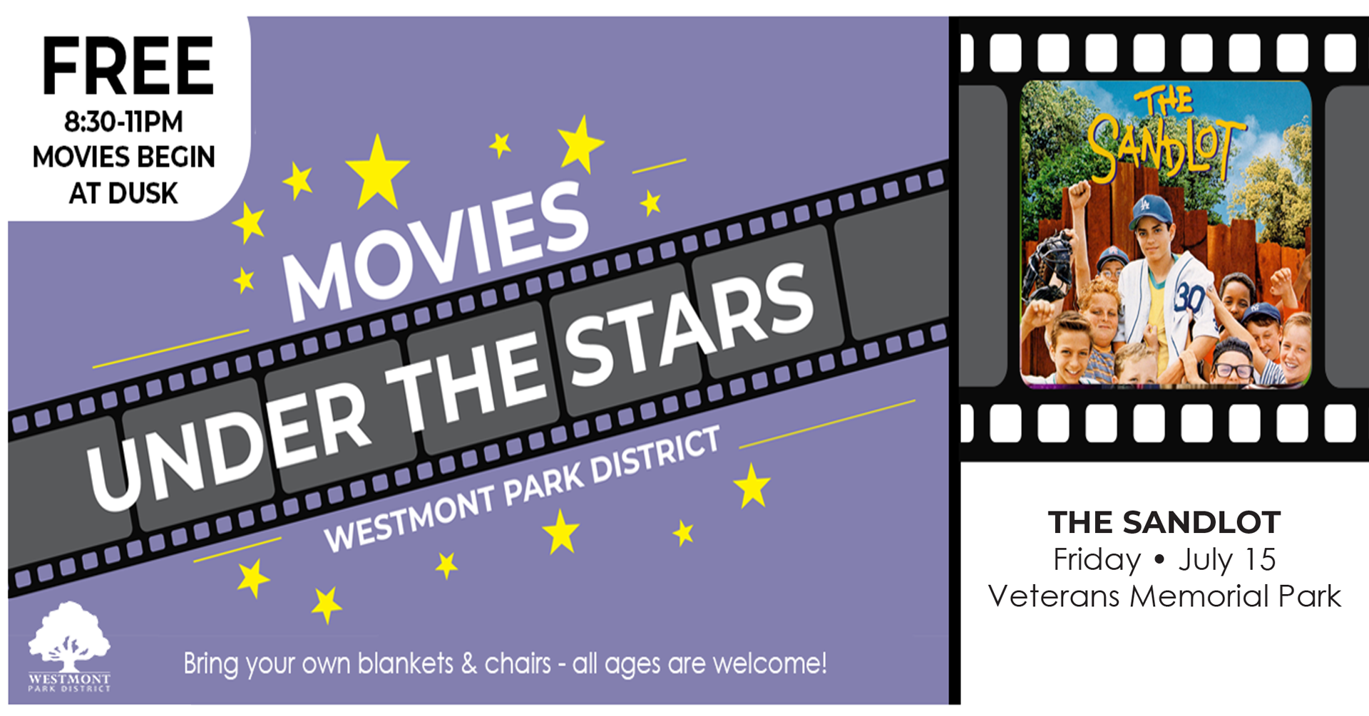 Movies under the stars FB Event the sandlot